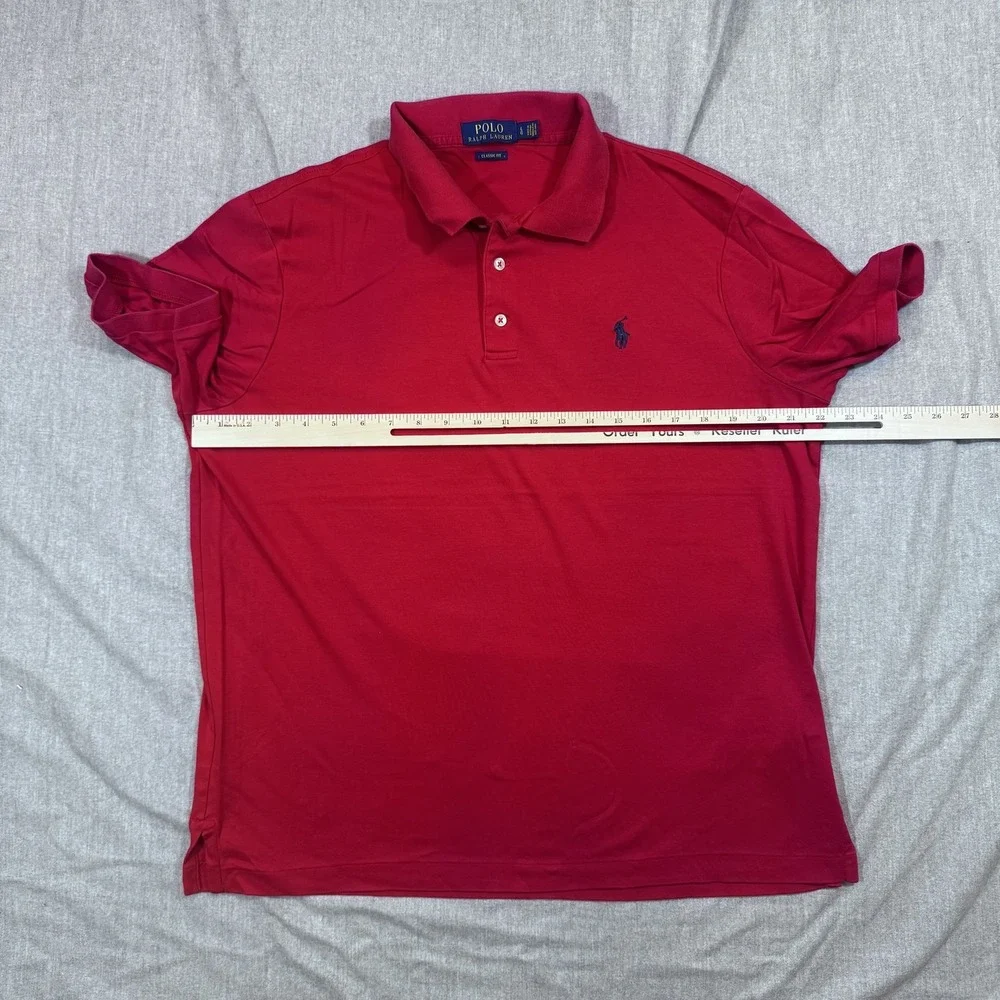Polo Ralph Lauren Shirt Mens Large Polo Classic Short‎ Sleeve Pony Embroidered